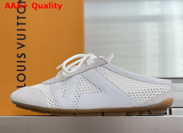 LV Sneakerina Open Back White Mix of Materials Replica