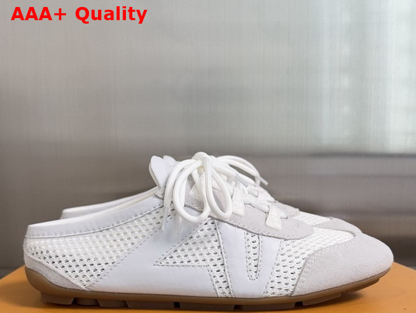 LV Sneakerina Open Back White Mix of Materials Replica