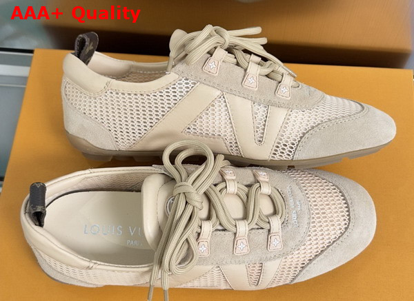 LV Sneakerina Rose Poudre Pink Mix of Materials 1AK59Z Replica