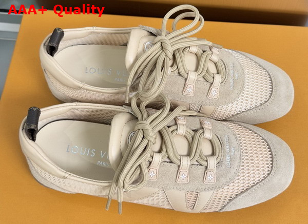 LV Sneakerina Rose Poudre Pink Mix of Materials 1AK59Z Replica