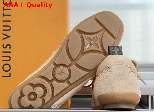LV Sneakerina Rose Poudre Pink Mix of Materials 1AK59Z Replica