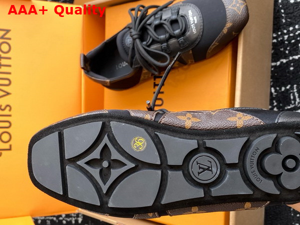 LV Sneakerina in Black Technical Satin and Monogram Canas 1AHNDI Replica