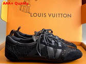 LV Sneakerina in Black and Silver Sequins 1AHND2 Replica