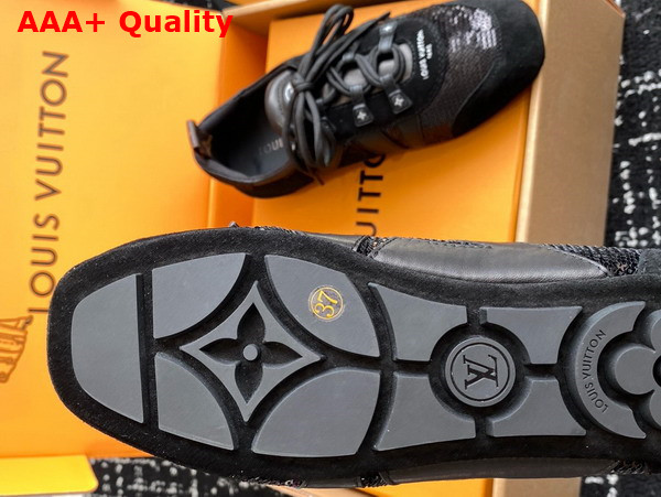 LV Sneakerina in Black and Silver Sequins 1AHND2 Replica