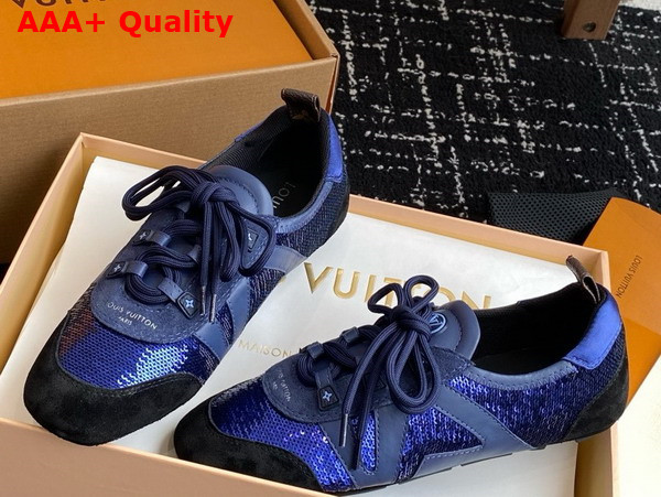 LV Sneakerina in Blue Sequins 1AHNCM Replica