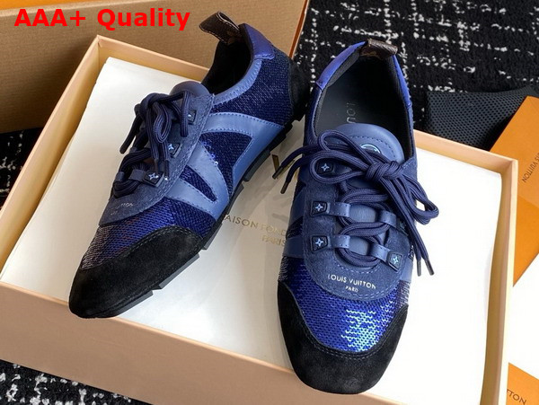 LV Sneakerina in Blue Sequins 1AHNCM Replica
