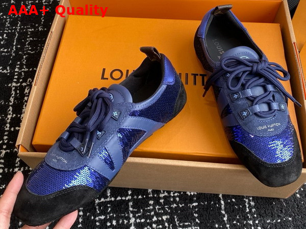 LV Sneakerina in Blue Sequins 1AHNCM Replica