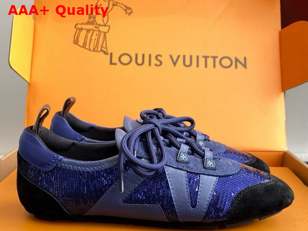 LV Sneakerina in Blue Sequins 1AHNCM Replica