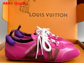 LV Sneakerina in Fuchsia Pink Mix of Materials 1AHNEE Replica
