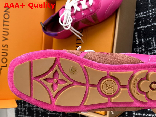 LV Sneakerina in Fuchsia Pink Mix of Materials 1AHNEE Replica