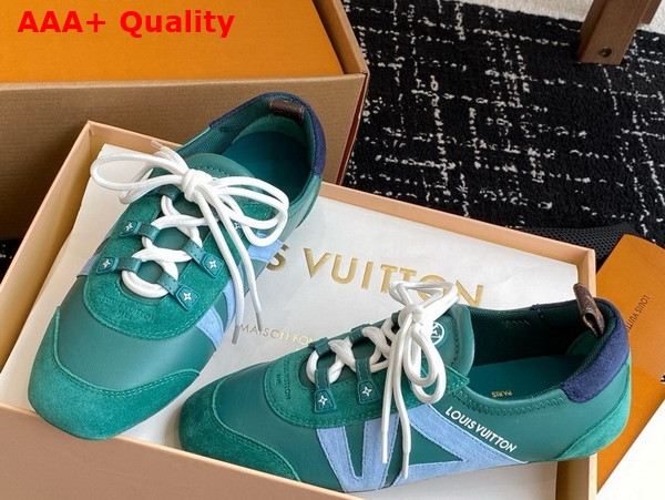 LV Sneakerina in Green Mix of Materials 1AHNDY Replica
