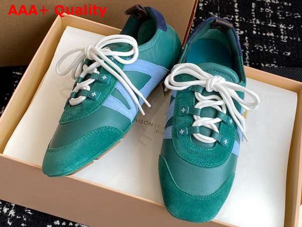 LV Sneakerina in Green Mix of Materials 1AHNDY Replica