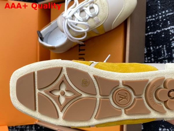 LV Sneakerina in Light Beige Mix of Materials 1AHNEU Replica