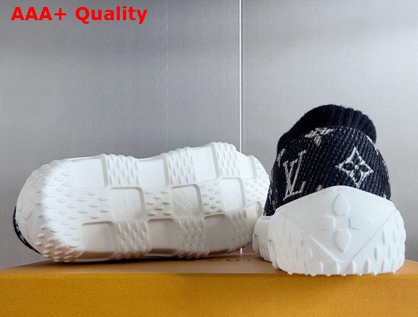LV Space Lander Slip On Sneaerk in Black Monogram Denim Replica
