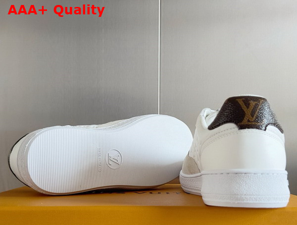 LV Stadium Sneaker in White Monogram Debossed Calf Leather 1ACUIN Replica