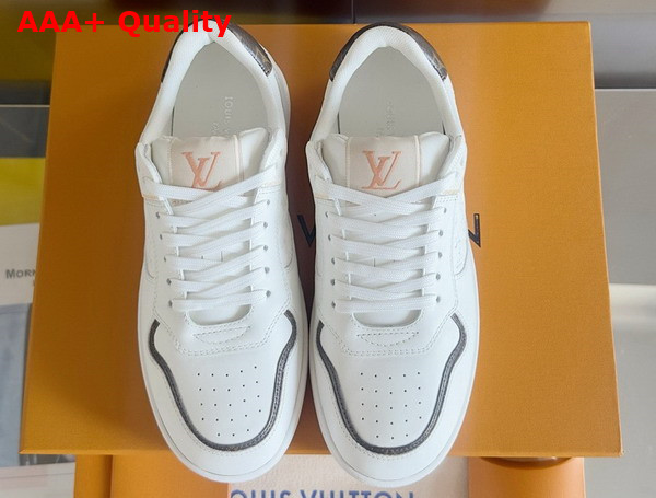 LV Stadium Sneaker in White Monogram Debossed Calf Leather 1ADD6I Replica