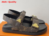 LV Sunset Comfort Sandal Cacao Brown Monogram Canvas 1AHNWU Replica