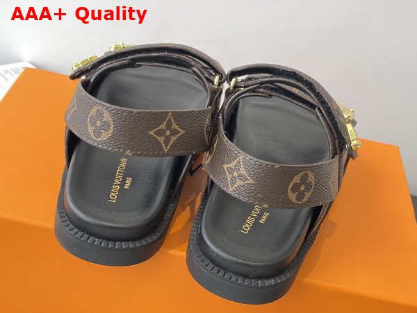LV Sunset Comfort Sandal Cacao Brown Monogram Canvas 1AHNWU Replica