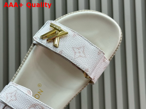 LV Sunset Flat Comfort Sandal in Monogram Dune Canvas 1ACL9S Replica