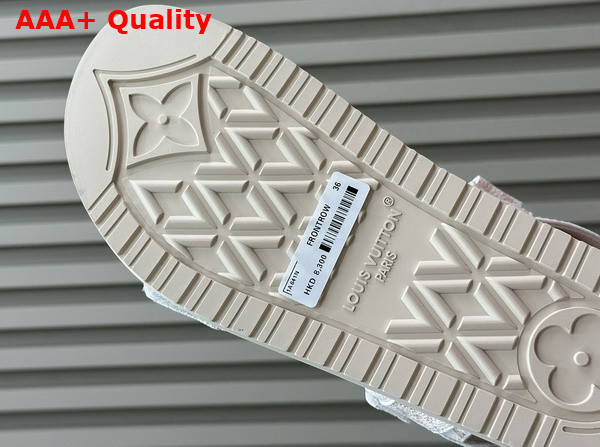 LV Sunset Flat Comfort Sandal in Monogram Dune Canvas 1ACL9S Replica
