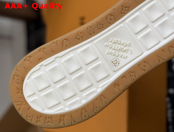 LV Tilted Sneaker in Beige Canvas with Monogram Pattern Replica