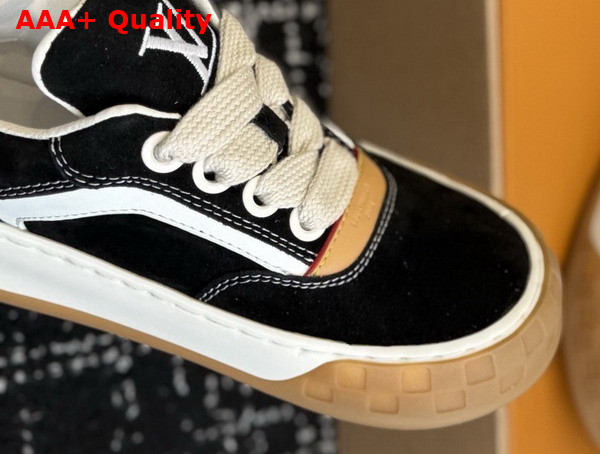 LV Tilted Sneaker in Black Suede Calf Leather 1AJ736 Replica