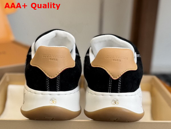 LV Tilted Sneaker in Black Suede Calf Leather 1AJ736 Replica