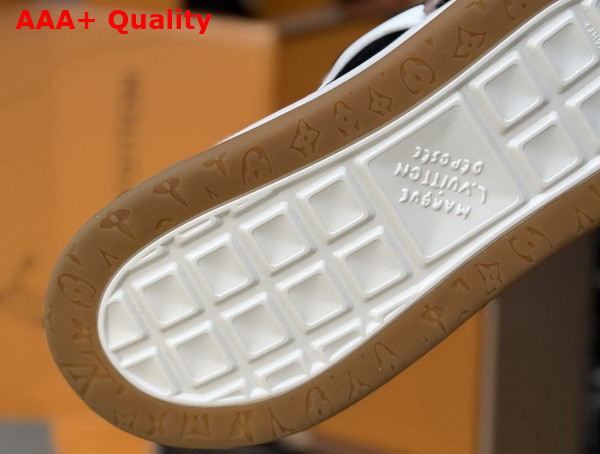 LV Tilted Sneaker in Black Suede Calf Leather 1AJ736 Replica