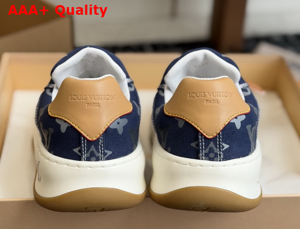 LV Tilted Sneaker in Blue Canvas Tonal Monogram Pattern 1AJCWD Replica