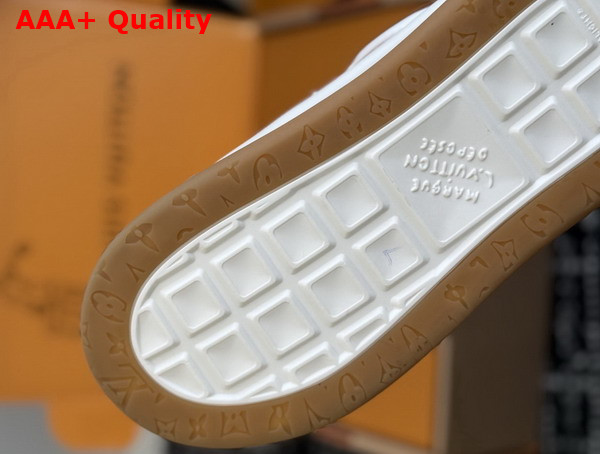 LV Tilted Sneaker in Cognac Suede Calf Leather Replica