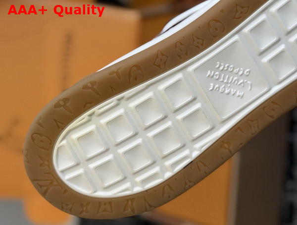 LV Tilted Sneaker in Dark Brown Suede Calf Leather Replica