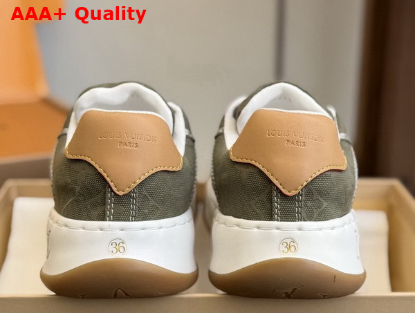 LV Tilted Sneaker in Khaki Green Monogram Canvas 1AJAM7 Replica