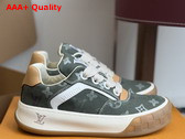 LV Tilted Sneaker in Khaki Green Monogram Surplus Canvas 1AJAM7 Replica