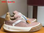 LV Tilted Sneaker in Nude Monogram Denim Replica