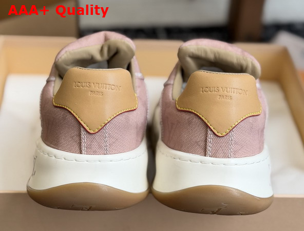 LV Tilted Sneaker in Nude Monogram Denim Replica