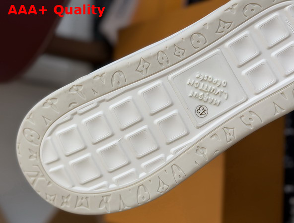 LV Tilted Sneaker in White Plain Calf Leather 1AJWE0 Replica