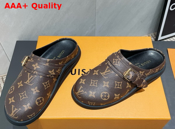 LV To Go Flat Comfort Clog in Cacao Brown Monogram Canvas 1AHMH5 Replica