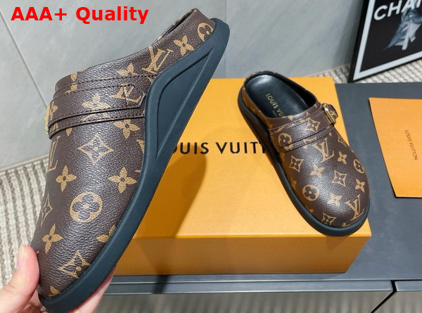 LV To Go Flat Comfort Clog in Cacao Brown Monogram Canvas 1AHMH5 Replica