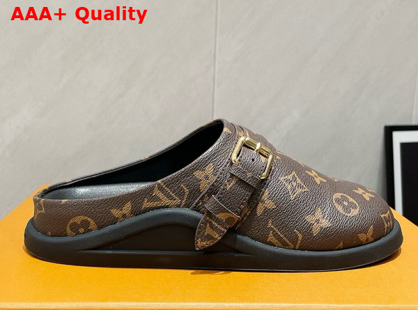 LV To Go Flat Comfort Clog in Cacao Brown Monogram Canvas 1AHMH5 Replica