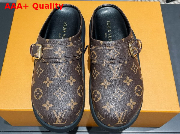 LV To Go Flat Comfort Clog in Cacao Brown Monogram Canvas 1AHMH5 Replica