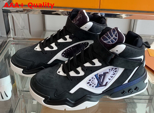 LV Trainer 2 Sneaker in Black Calf Leather Replica