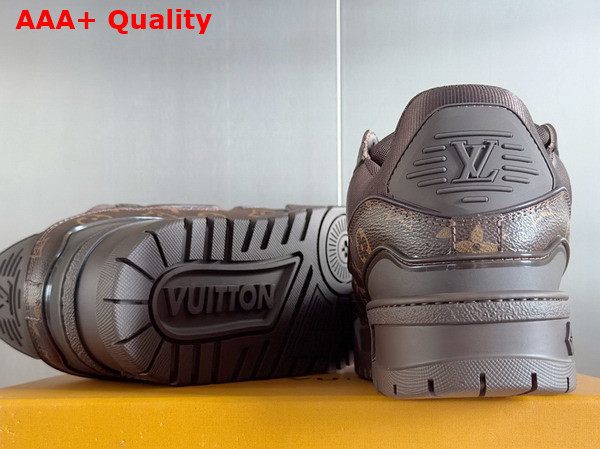 LV Trainer Maxi Sneaker Ebene Monogram Calf Leather 1AD7DT Replica