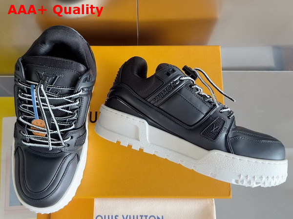 LV Trainer Maxi Sneaker in Black Calf Leather 1AD7CZ Replica