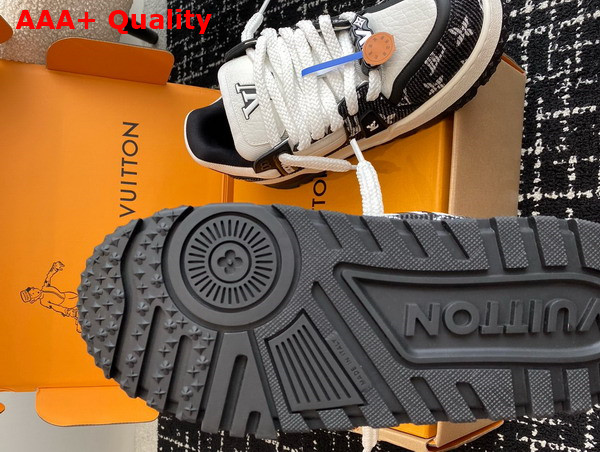 LV Trainer Maxi Sneaker in Black Monogram Denim 1ACXAG Replica