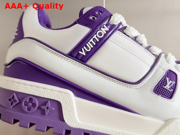 LV Trainer Maxi Sneaker in Purple Calf Leather 1ACRKG Replica