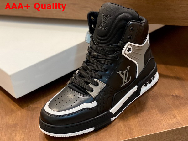LV Trainer Sneaker Boot in Black Calf Leather 1ABLT6 Replica
