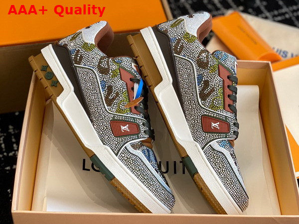 LV Trainer Sneaker Camouflage Strass Replica