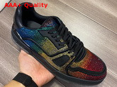LV Trainer Sneaker Covered with Multi Colored strass 1A5YLO Replica