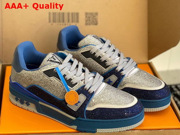 LV Trainer Sneaker Marine Strass 1AA6QZ Replica