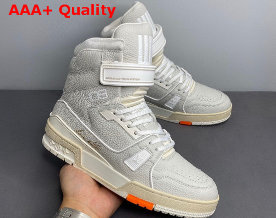 LV Trainer Sneaker Nuage White Grained Calf Leather 1A5A0B Replica
